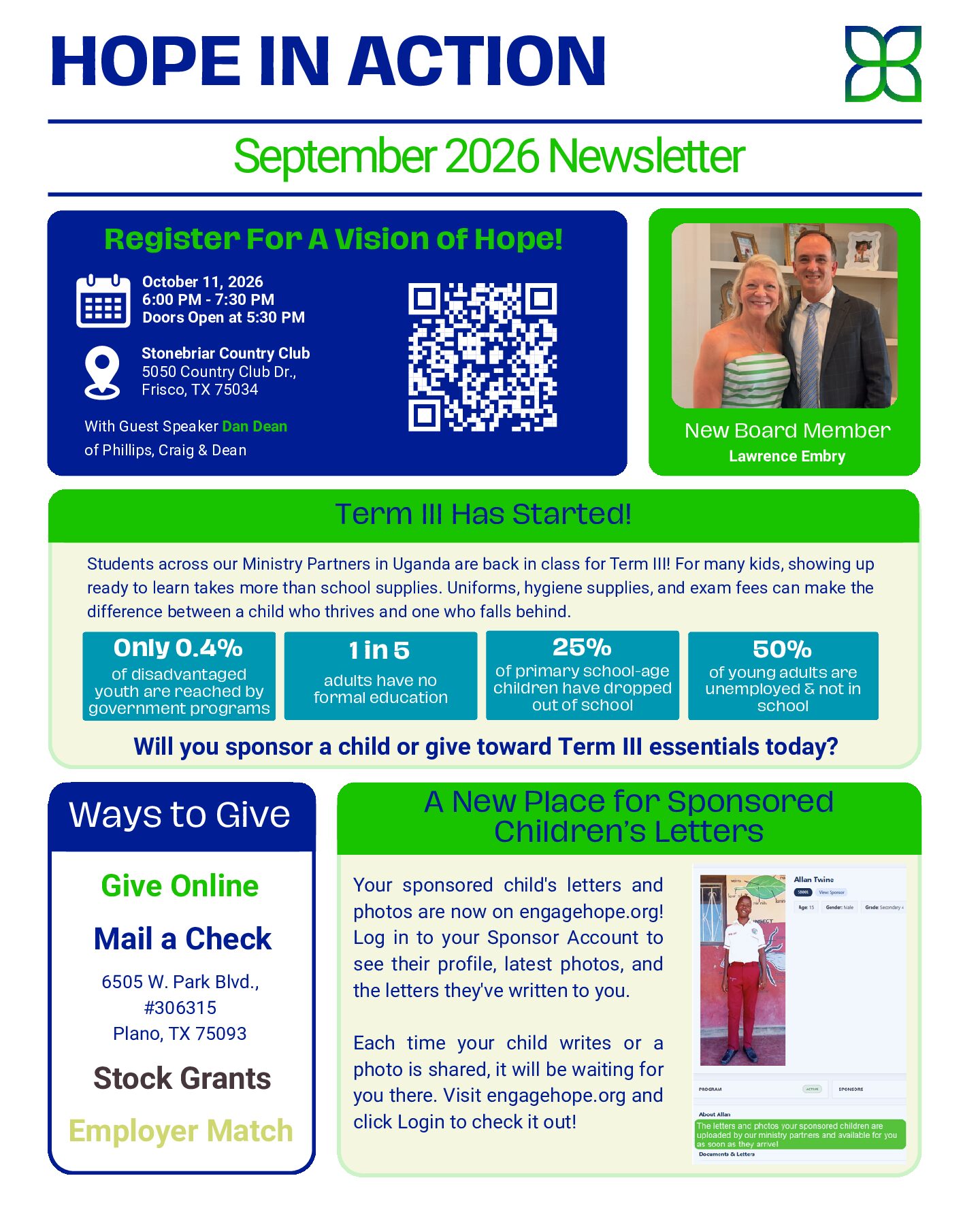 September 2026 Newsletter